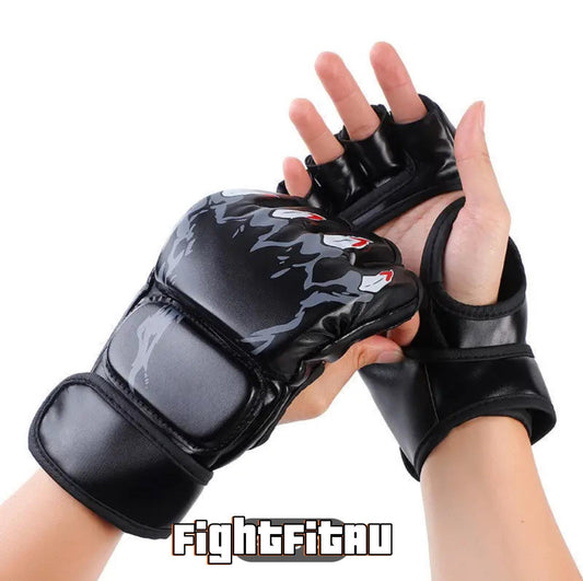 MMA & Boxing Half-Finger Gloves – Durable & Comfortable for Intense Training | FightFitAU