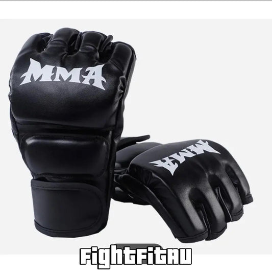 MMA & Boxing Half-Finger Gloves – Durable & Comfortable for Intense Training | FightFitAU